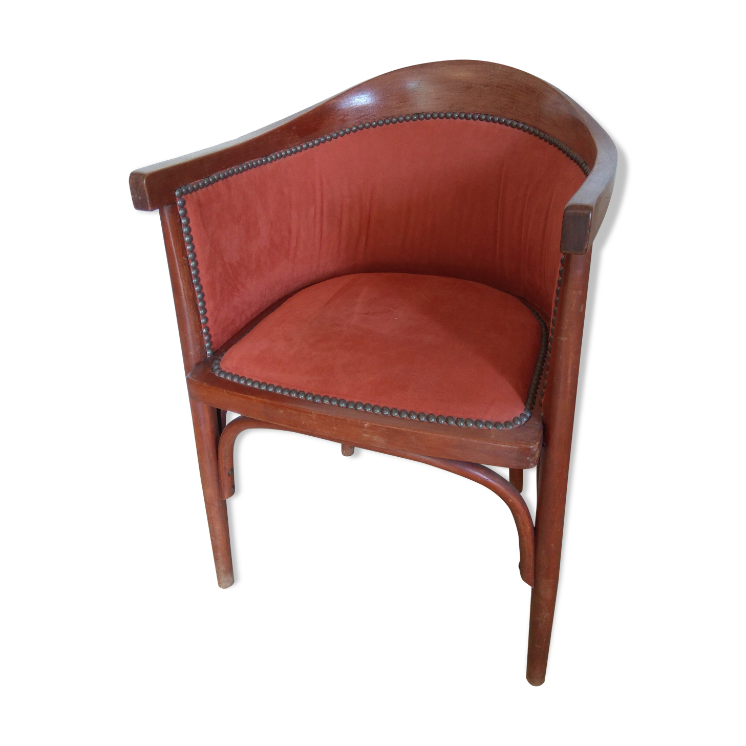 Period art deco barrel armchair