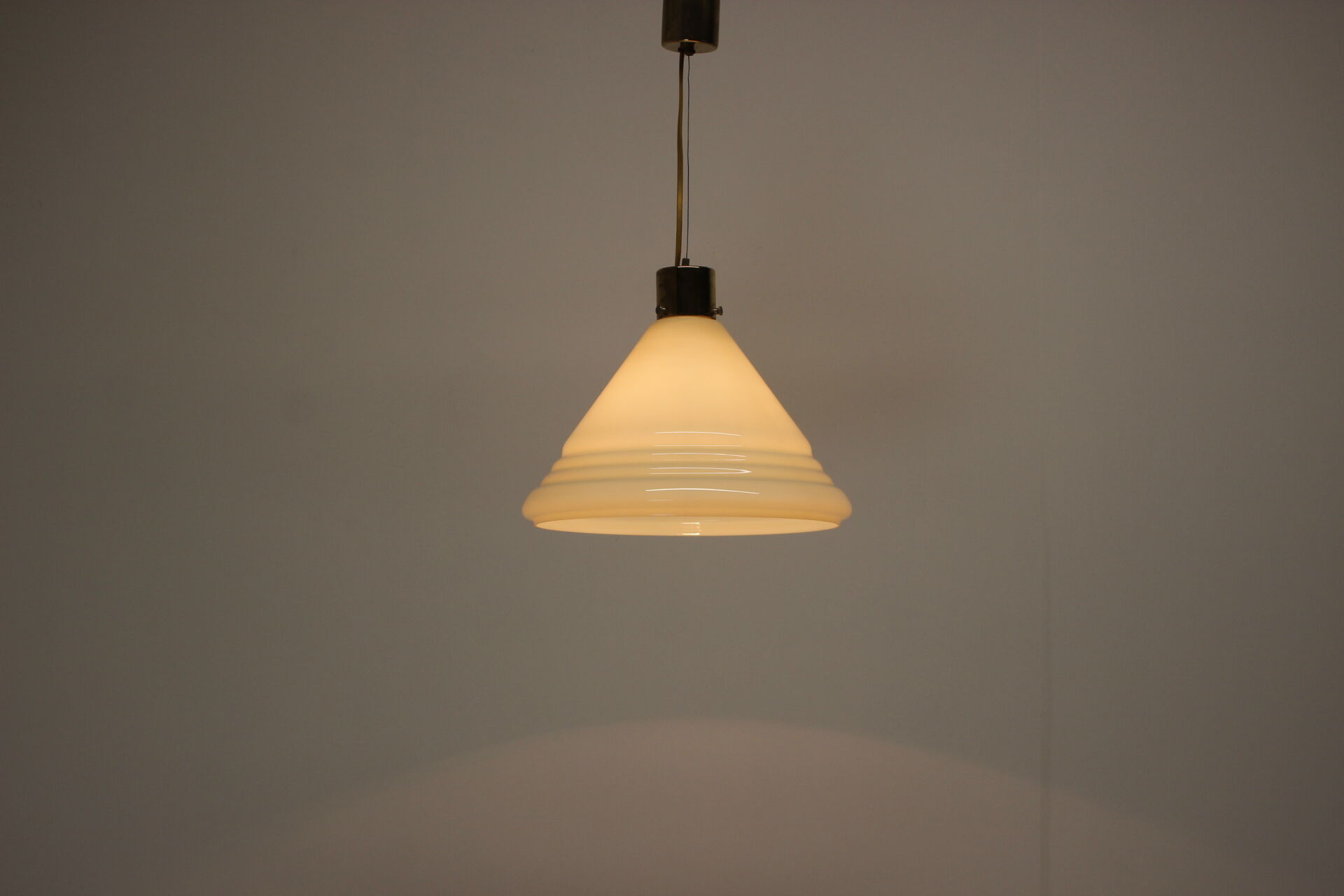 Mid-century glass pendant, 1970's