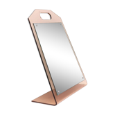 Mirror dressing table inclined plexiglass 70s trapezoid shape