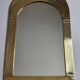 Brass mirror by Frankie d'Homborchveld, unique piece, 60 x 35 cm