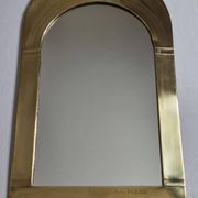 Brass mirror by Frankie d'Homborchveld, unique piece, 60 x 35 cm
