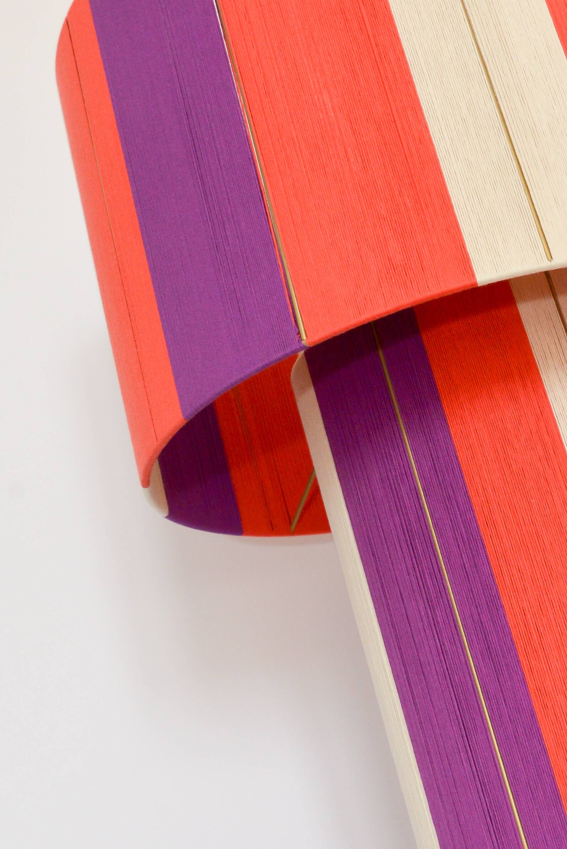 Large table lamp the Elegant coral plum