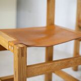 Ensemble de 4 chaises et table basse Maison Regain, France, circa 1970