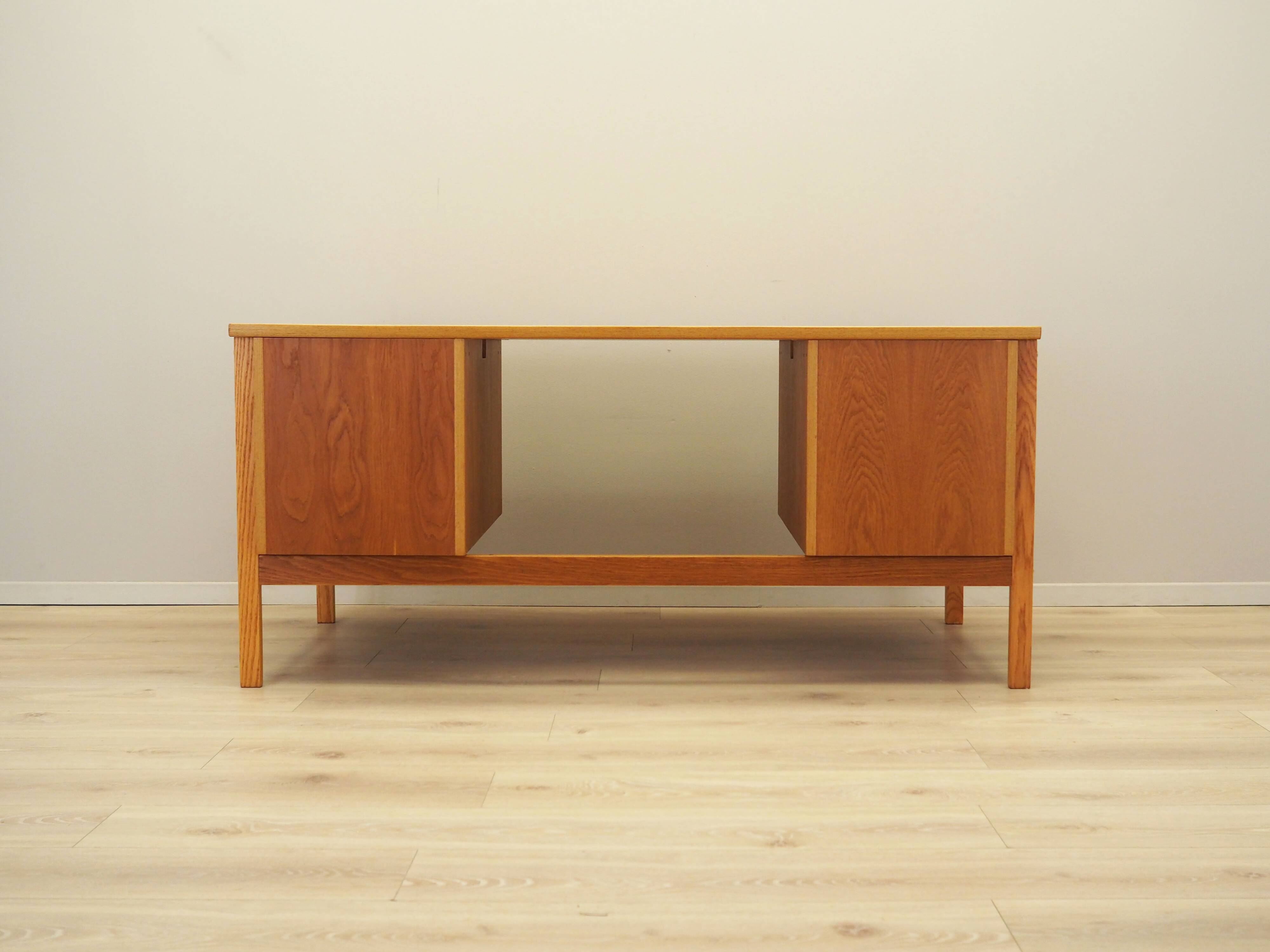 Ash desk, Norwegian design, 1970s, production: Norway