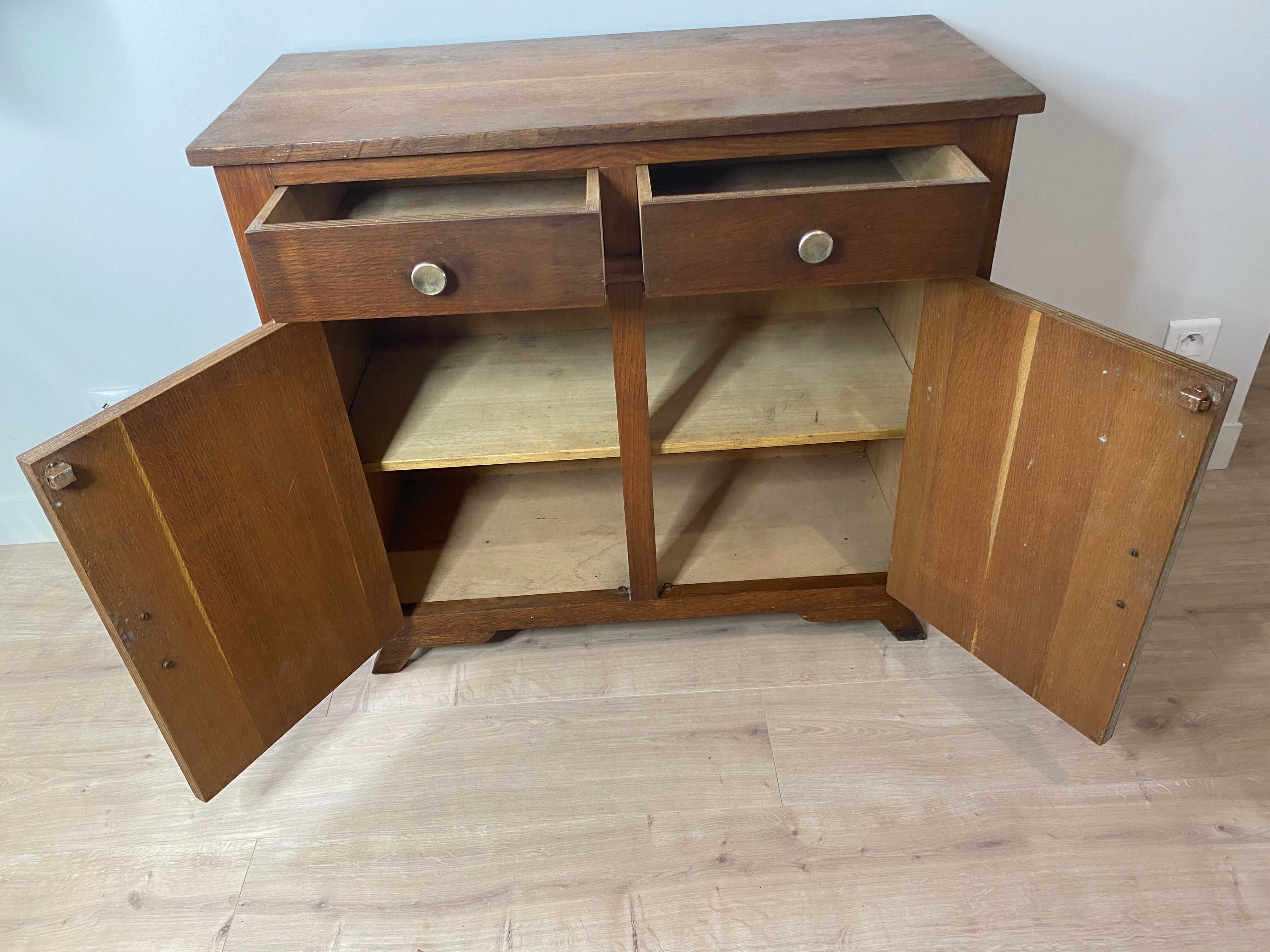 Oak wood sideboard
