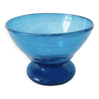 Coupelle Bleue Verre Soufflée