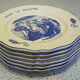 6 dessert plates Lunéville marine theme