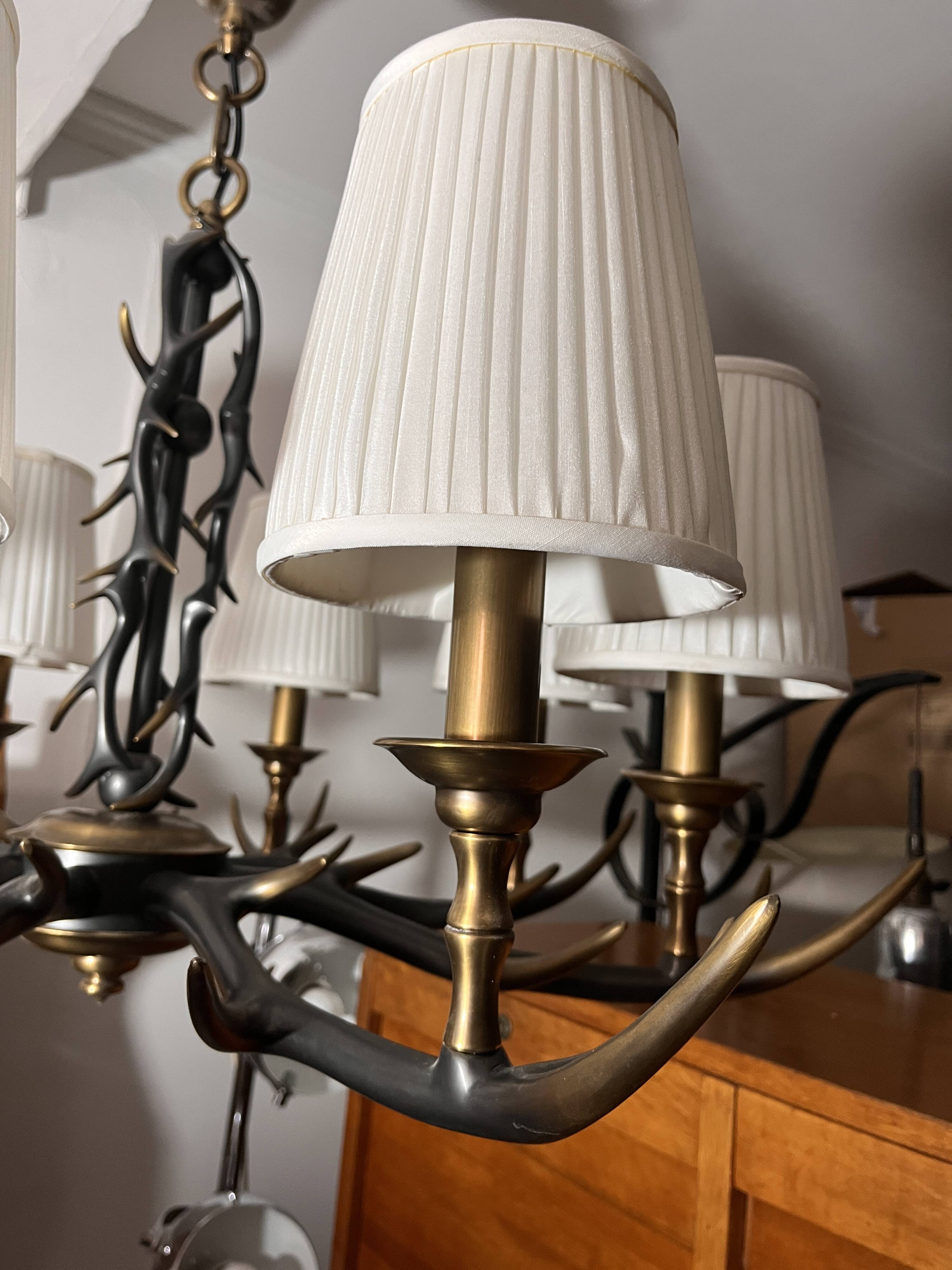 lustrous golden bronze deer antler style