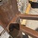 Solid oak farmhouse bench 140cm for rustic farmhouse table 1950