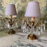 Paire de lampes en cristal