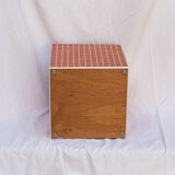 Orange cube side table 33x33 cm