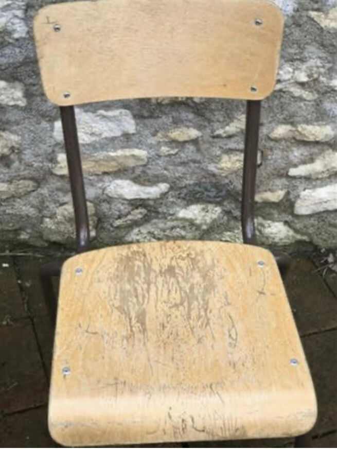 Pair of Mulca school chairs