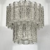 Vintage murano glass elements chandelier from 60s