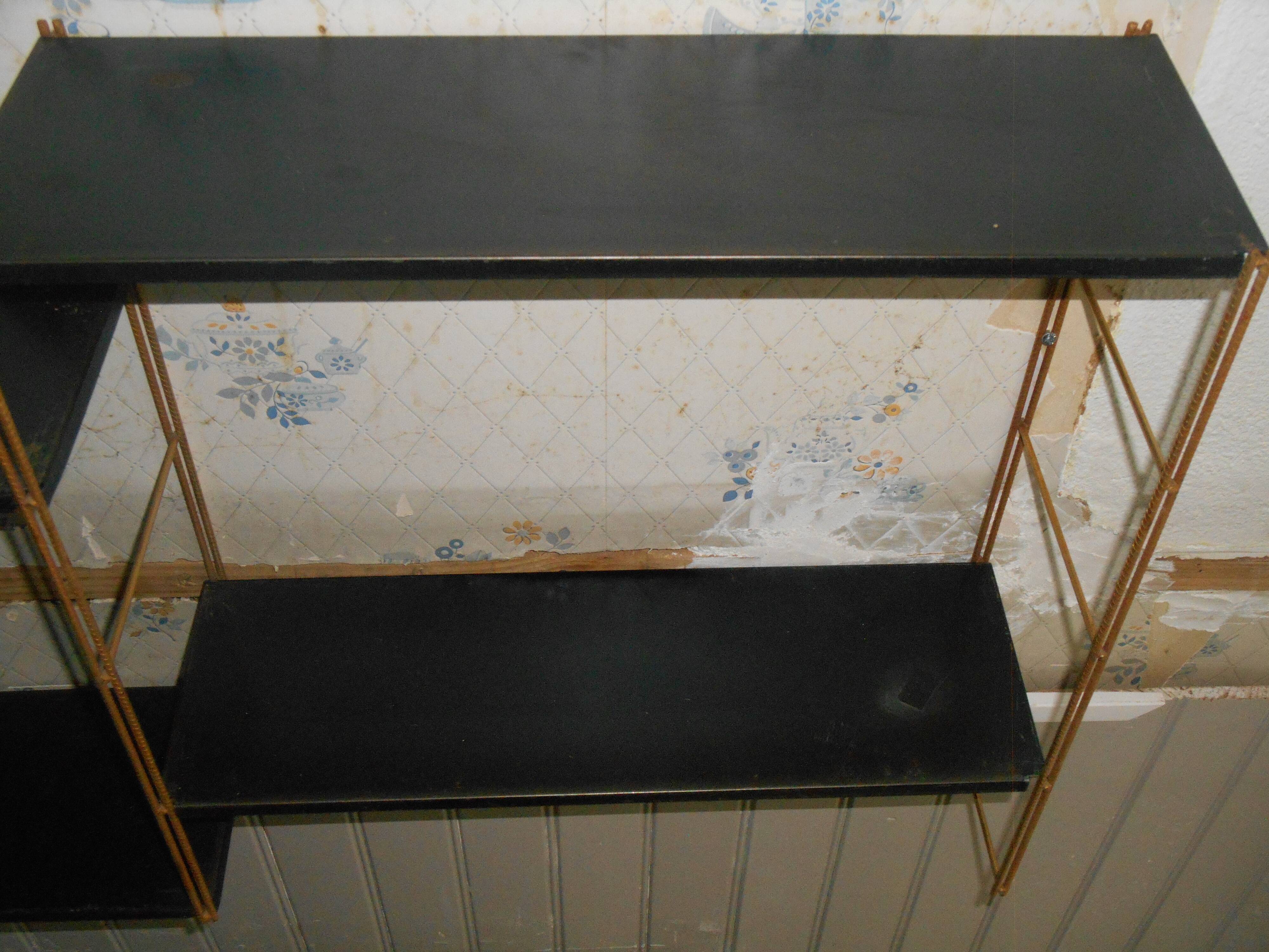 Vintage modular wall shelf