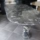 Table de salle à manger en Marbre Fossilisé