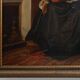 19th-Century French Baroque Interior Scene Painting