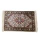 Handmade Persian carpet in wool and silk.