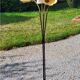 Vintage floor lamp from the 50s in metal and brass 4 flexible lights with tripod base