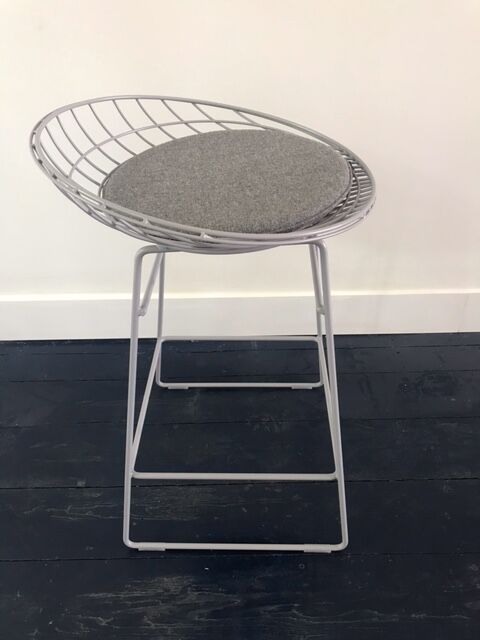 Wire stool km06 par Cees Braackman et Adriaan Dekker pour Pastoe