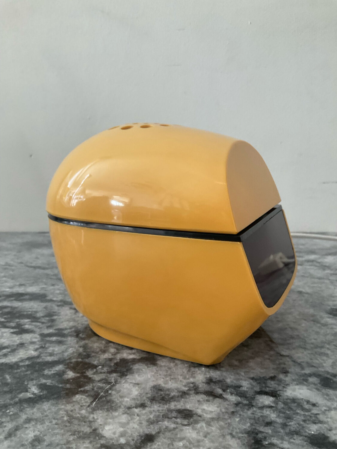 Timco articulated desk lamp with alarm clock from the 1970s.