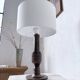 1940s Art Deco oak desk lamp