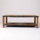 Rattan and bamboo coffee table years, 1970s