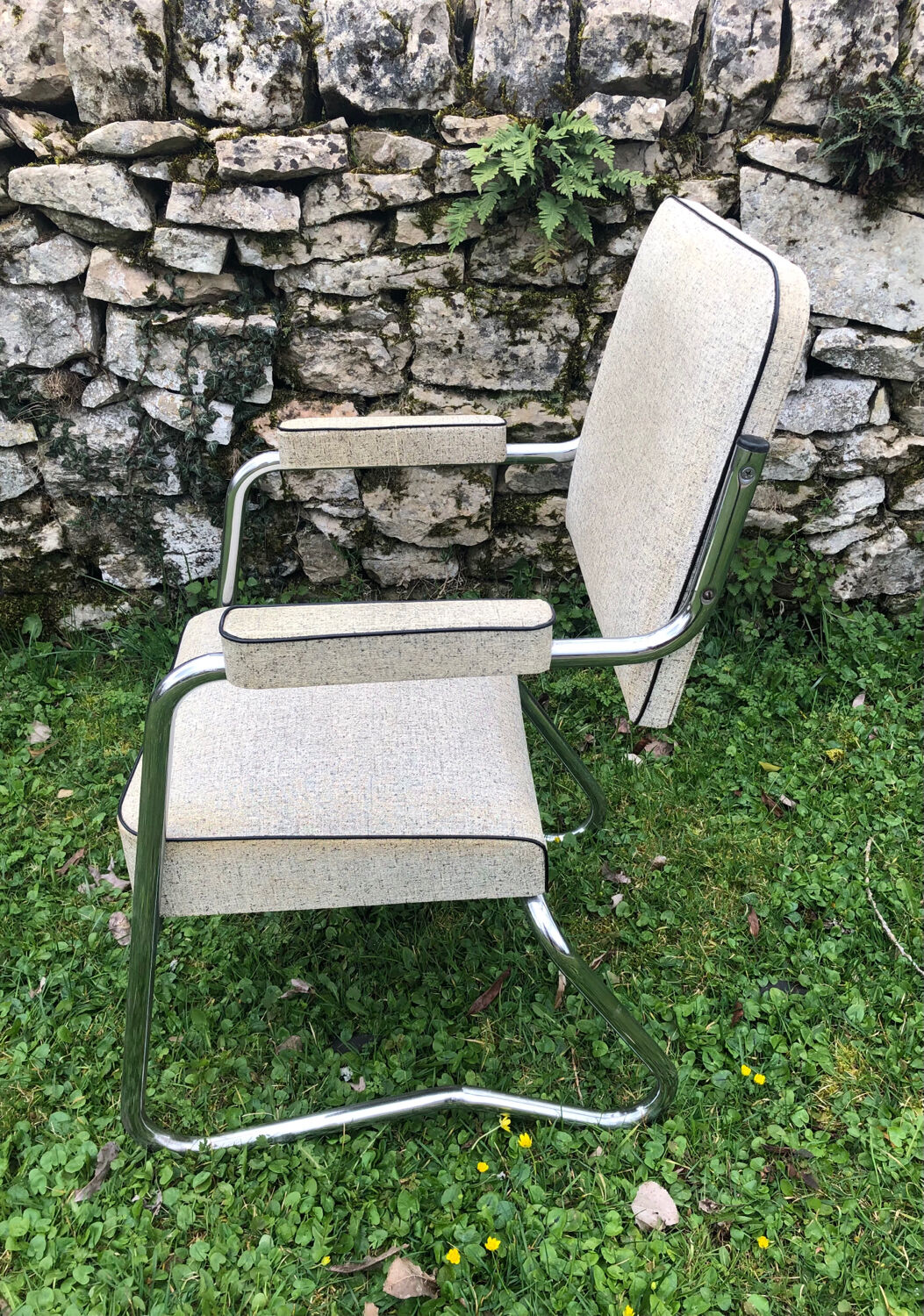 Leatherette office armchair