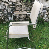 Leatherette office armchair