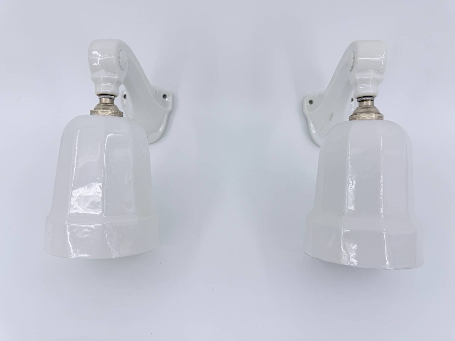 Art Deco porcelain wall lights