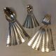 Silver metal cutlery series 18 pieces ERCUIS Art Deco motifs