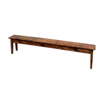 Banc de ferme en pin des années 50