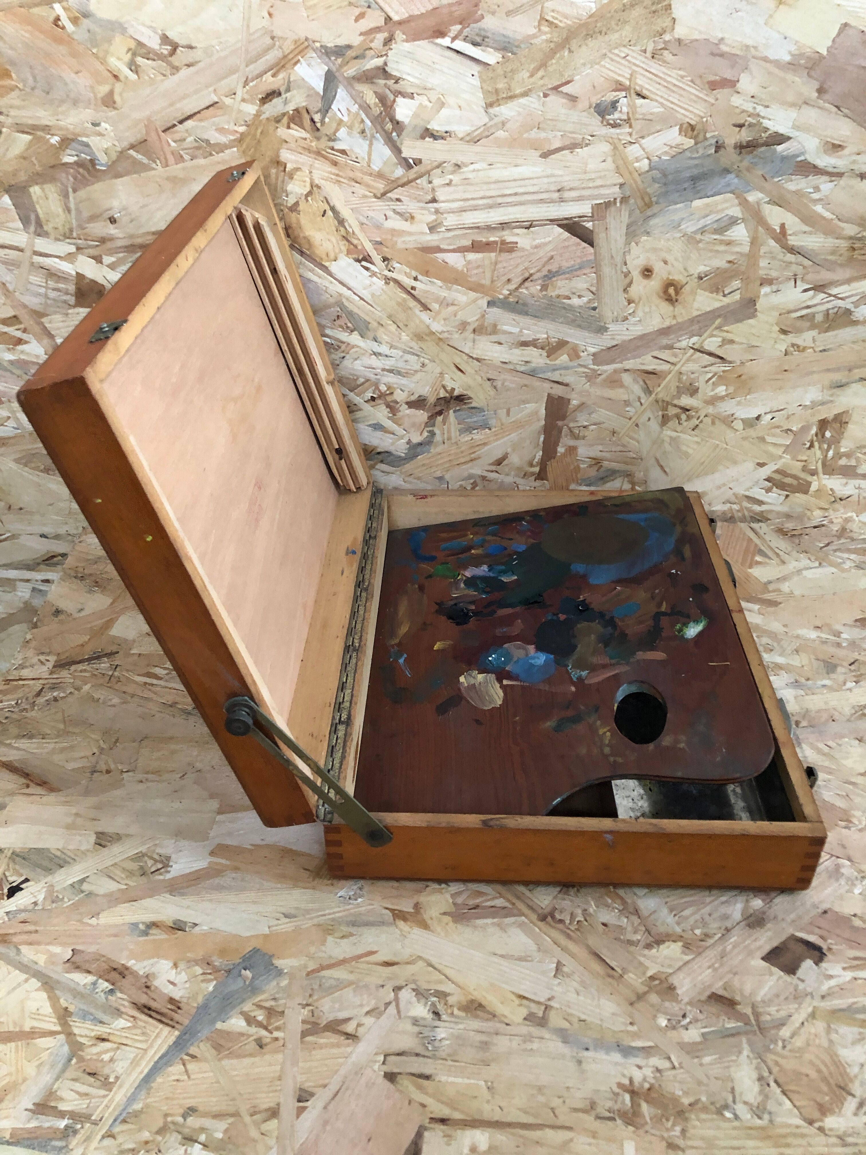 Old wood painter's case