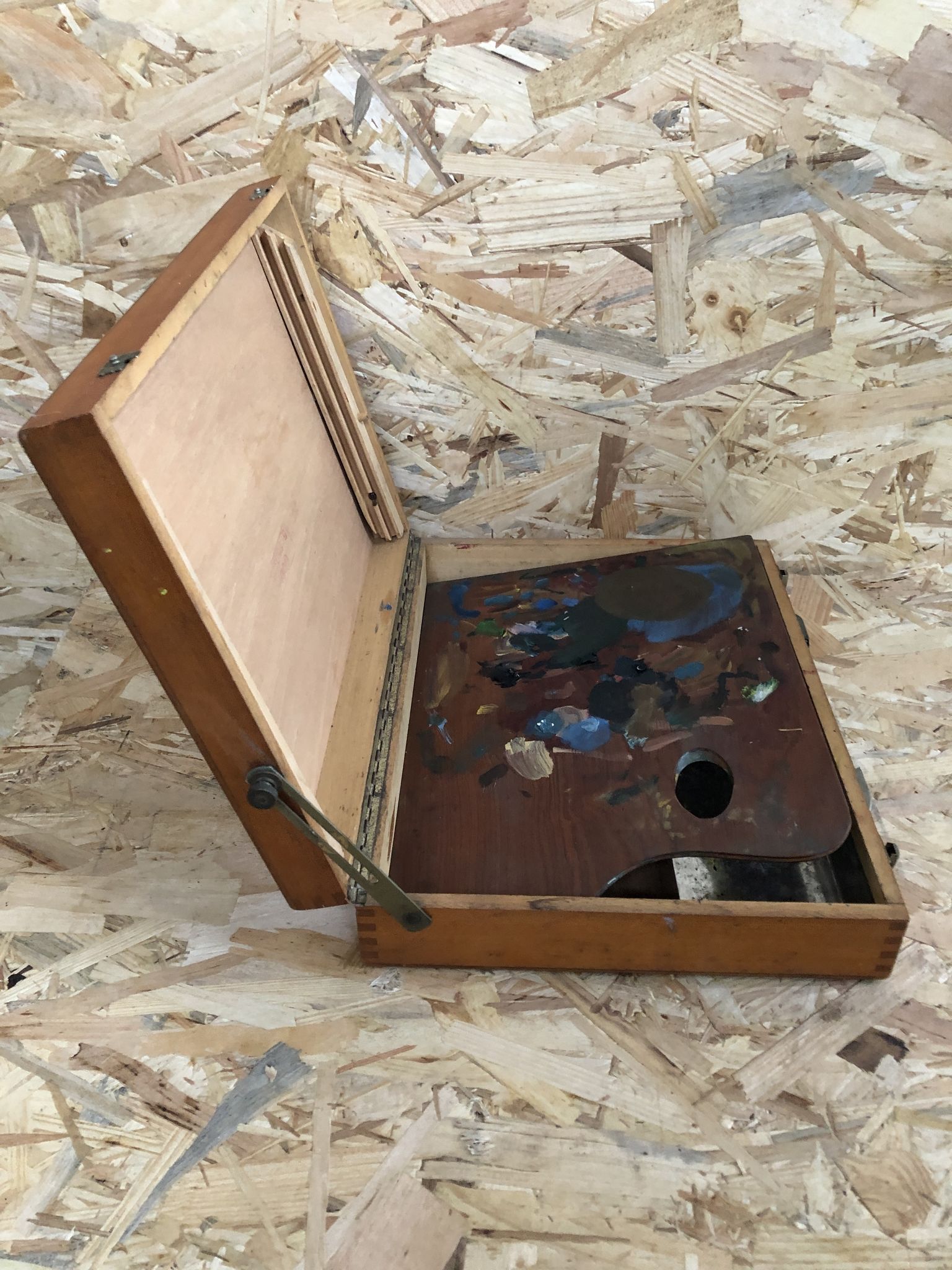 Old wood painter's case