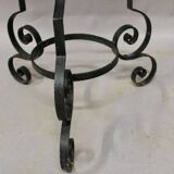 Wrought iron planter on stand