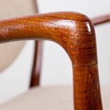 Danish teak and fabric armchair model BO-72, Finn Jhul for Bovirke 1946.