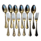 12 silver-plated cutlery sets by Ercuis