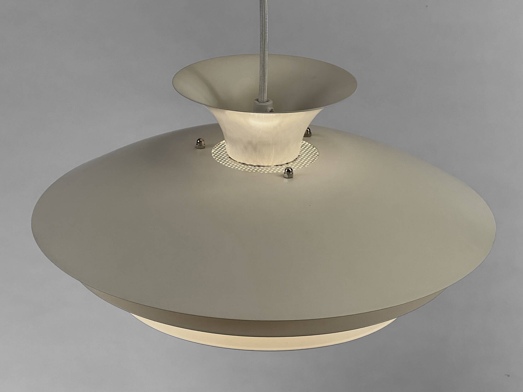 Large multi layer pendant light "Agat" by TOP Lamper. Denmark 1970s