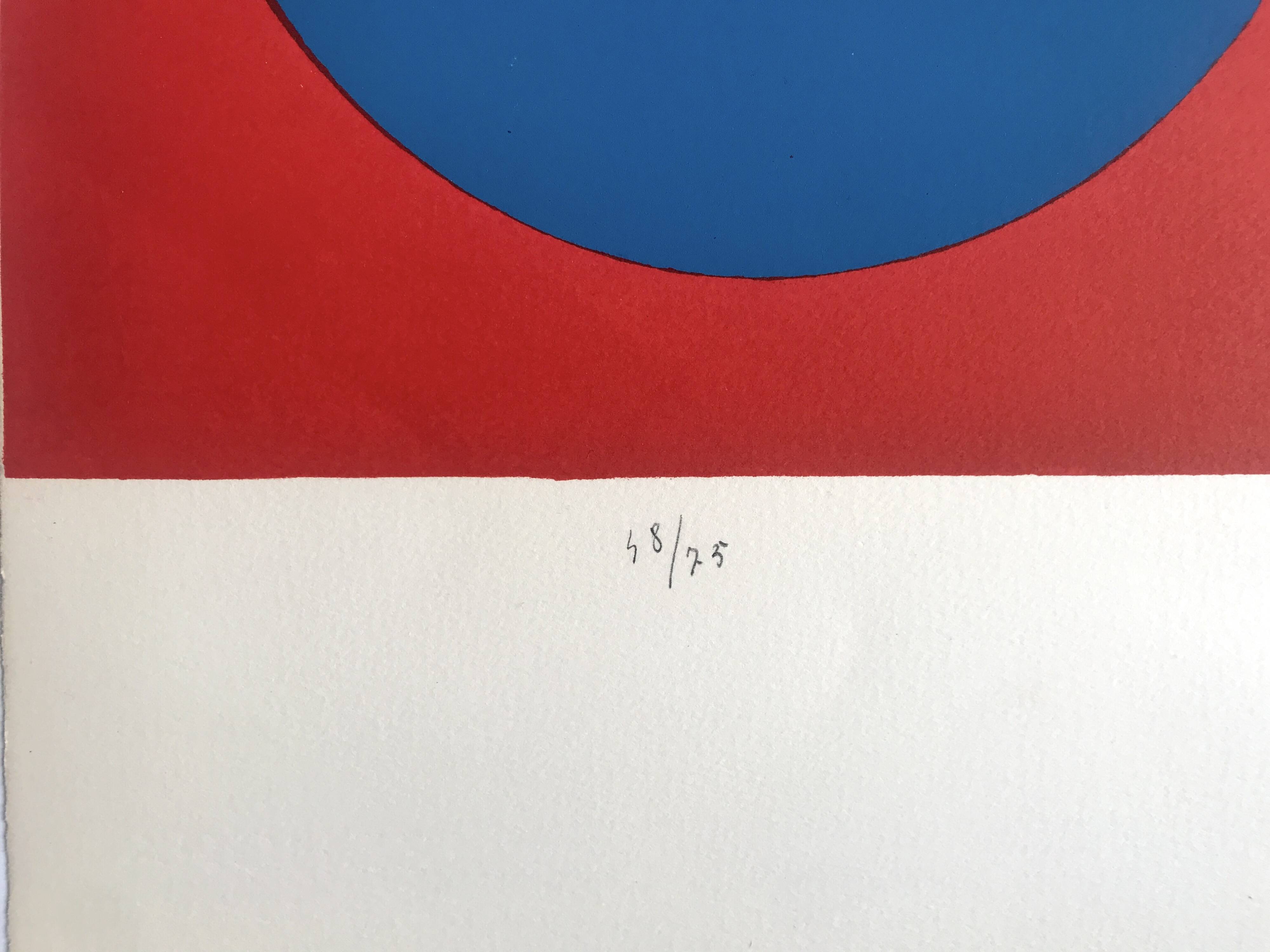 Émile GILIOLI, Untitled, c. 1970. Original lithograph signed in pencil