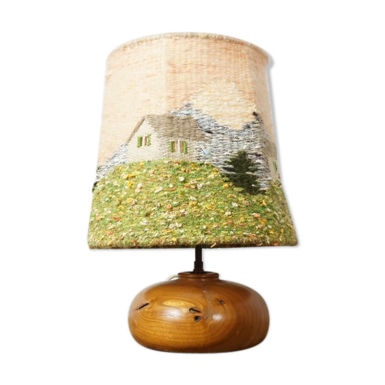 Lampe bois montagne