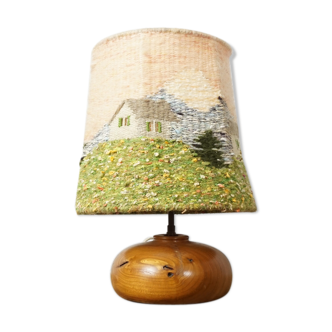 Mountain wood lamp