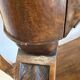 Napoleon III console in walnut and white marble