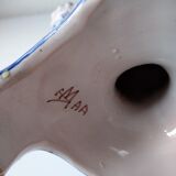 Ceramic chandelier hand-painted with signature