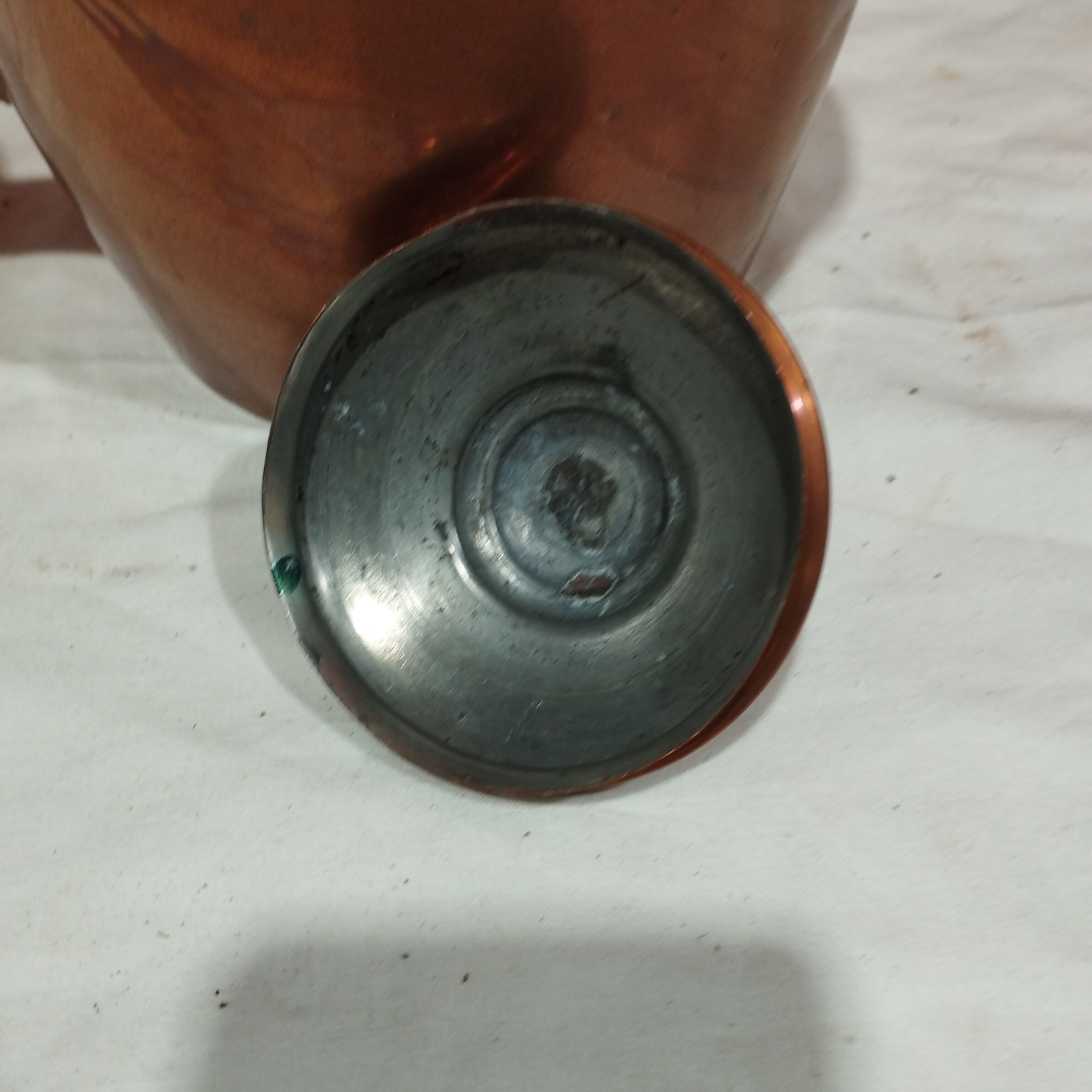 Copper and brass kettle