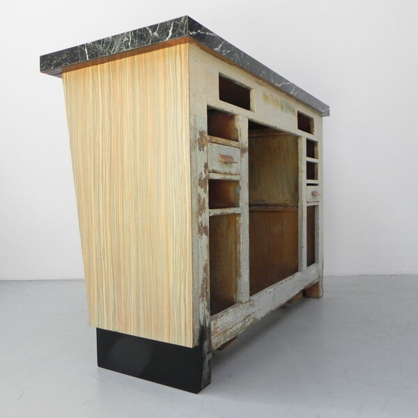 Barre en formica française, 156 cm de large