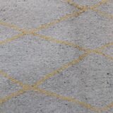 Traditional handmade grey and brown carpet 200x150cm