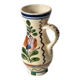 Korond single-flower vase, Hungarian ceramic, hand-painted - floral decoration