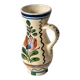 Korond single-flower vase, Hungarian ceramic, hand-painted - floral decoration