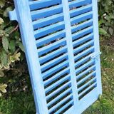Small blue shutter L75xH101cm with louvers