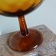 Amber glass or crystal bowl