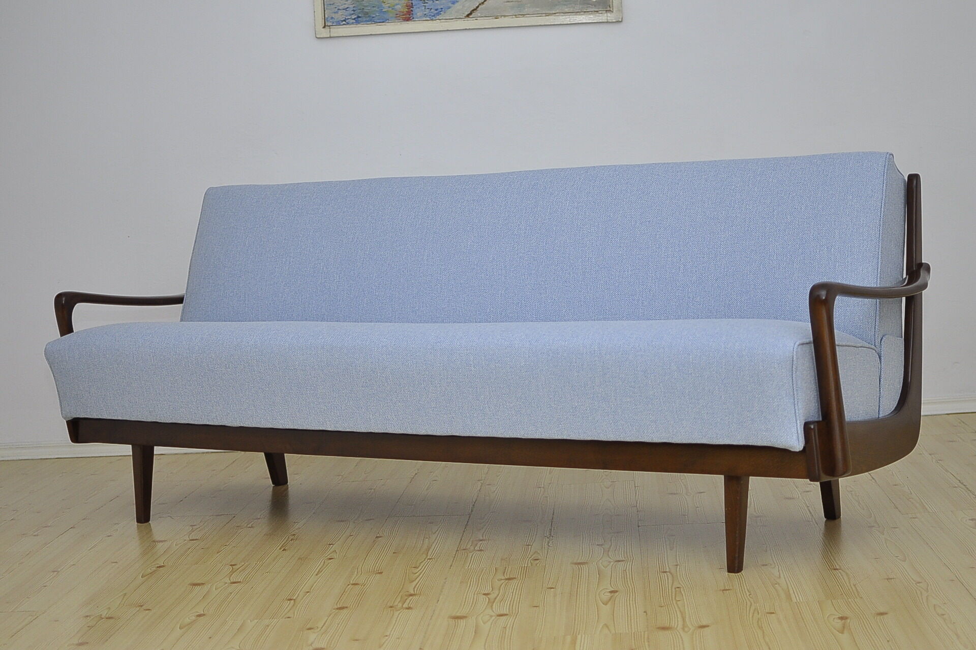 Scandinavian style folding sofa bed, 1960s